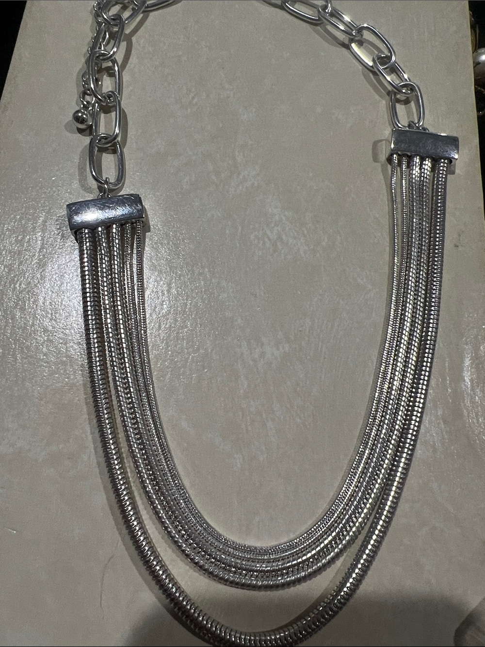 F#109- Multi-Strand Chain Necklace - Women Jewelry